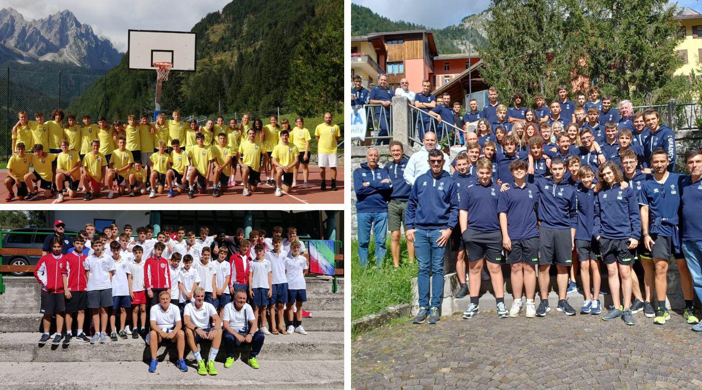 I giovani sportivi del Goriziano in raduno, la montagna piace ai club